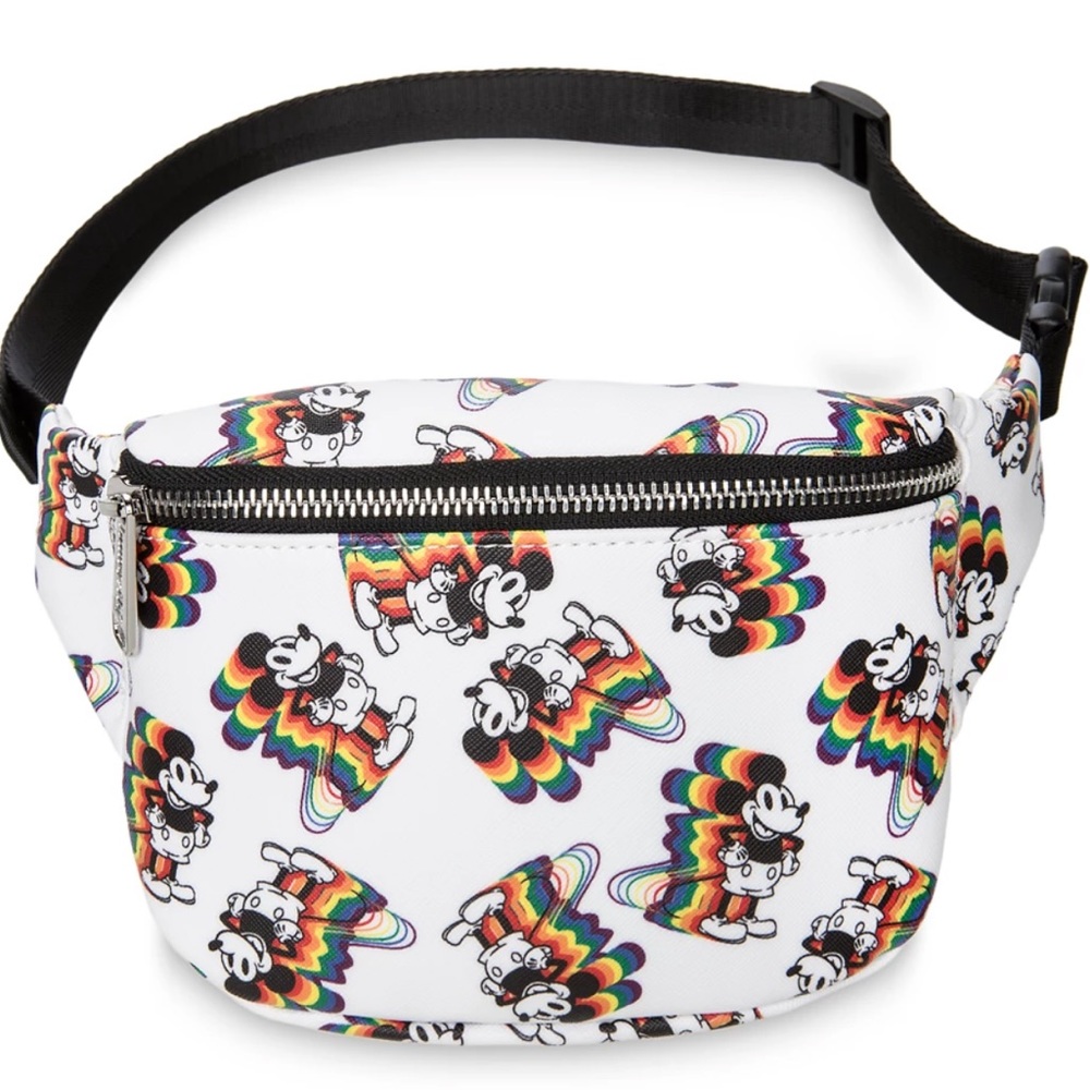 BRAND NEW Loungefly Mickey Mouse Rainbow Fanny pack